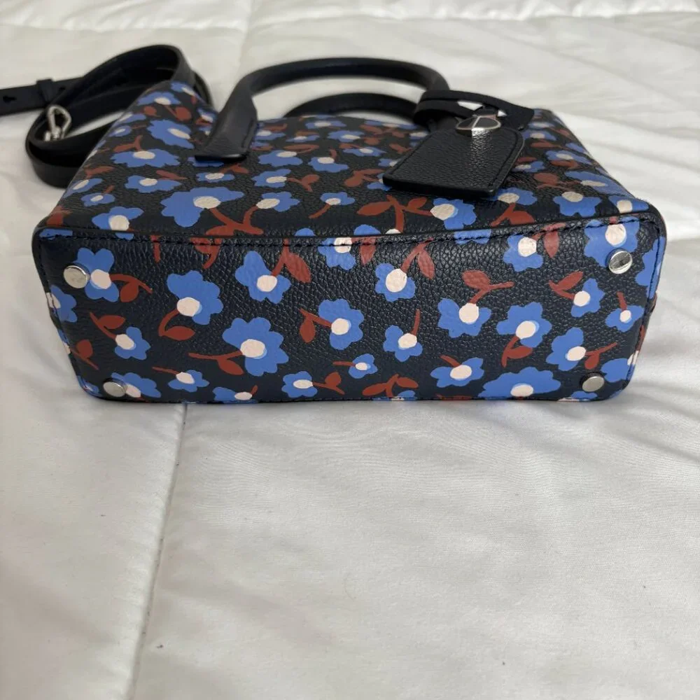 Kate Spade New York Margaux Party Floral Satchel Small Crossbody Quiet Luxury